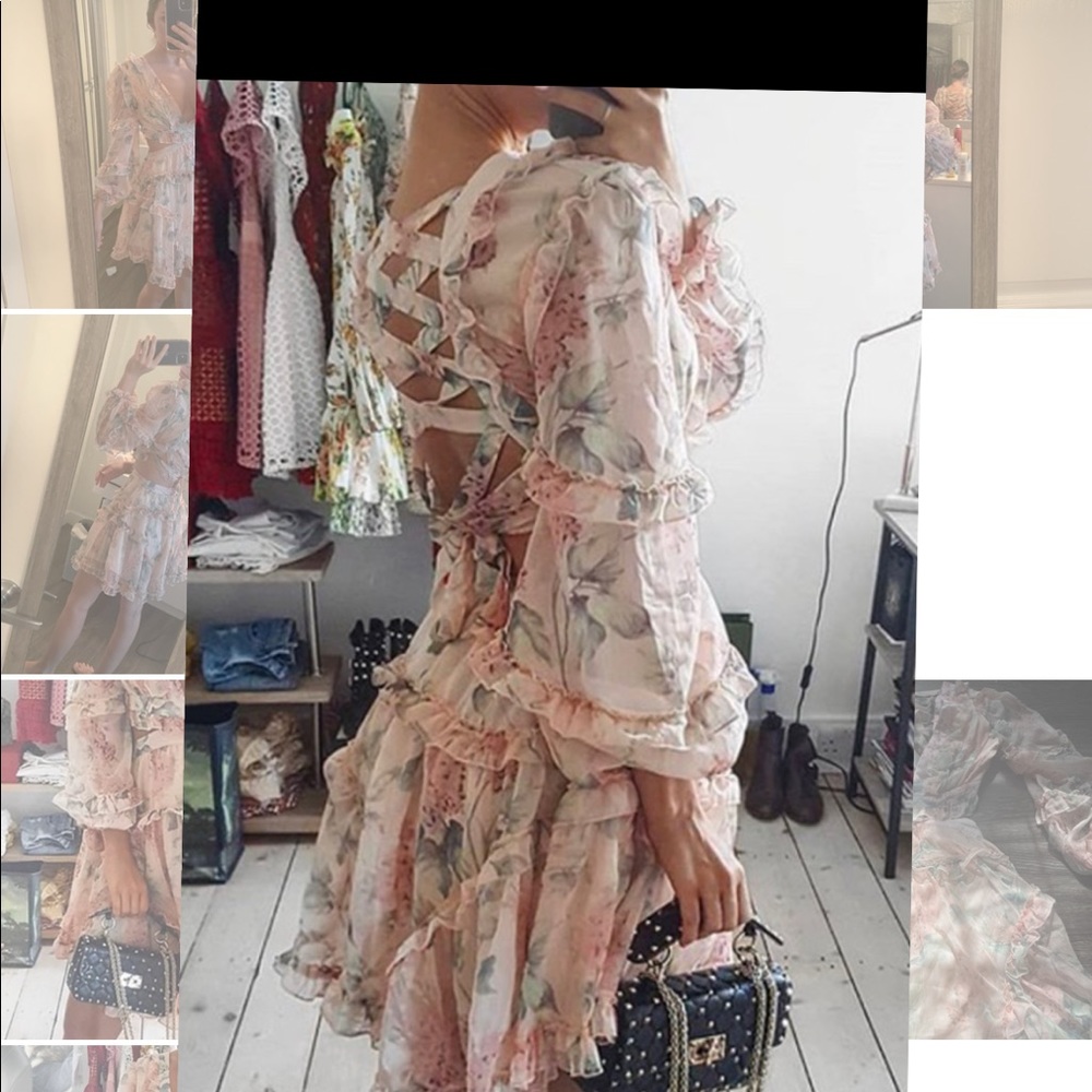 CUT OUT TIE BACK DRESS - Picture 3 of 10